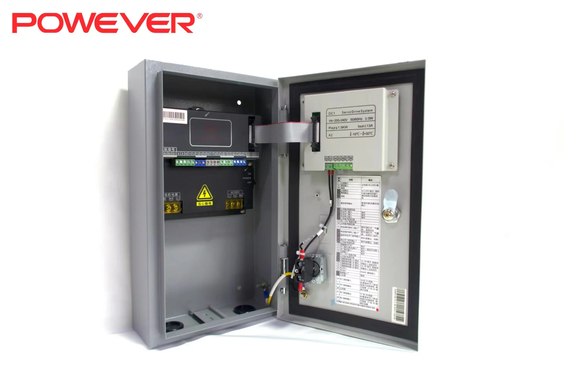 Efficient High-Speed Flexible Door Servo Motor With Access Control Cabinet A2 1500W Automatic Opener Engine