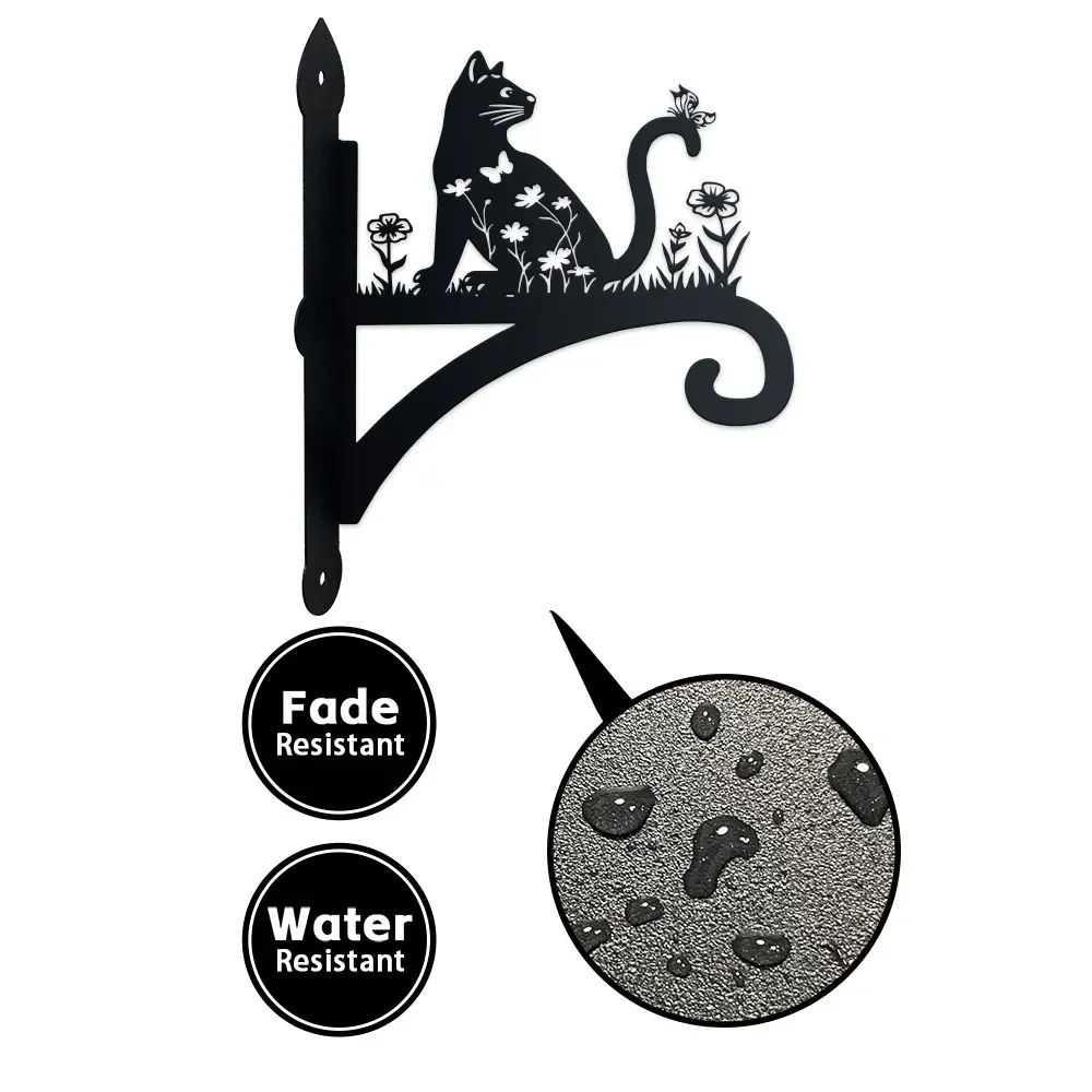 1pc Contemporary Heavy-Duty Metal Wall Mount Hook for Hanging Decor, Easy Install, Ideal for Bird Feeders, Lanterns, Wind Chimes view 2