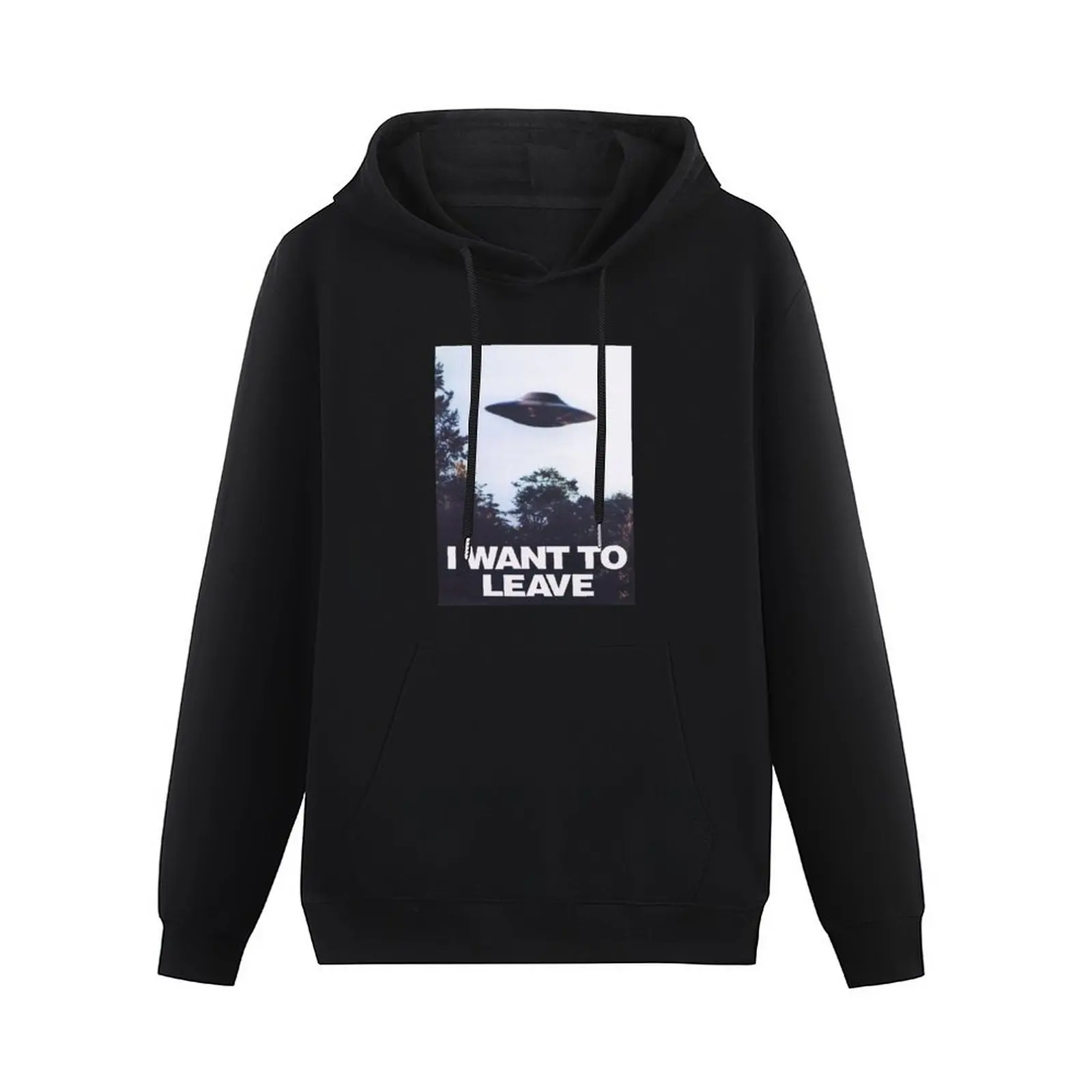 I Want To Leave Pullover Hoodie autumn new products blouse anime clothing men's clothes oversized hoodie