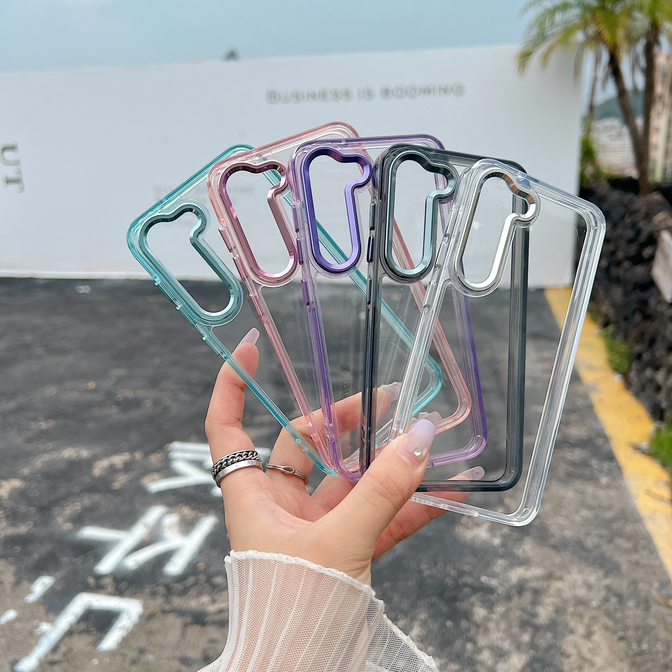With Lanyard Anti-drop Anti-fingerprint TPU Material Phone Case For Samsung S26 S25 S24 S23 S22 S21 S20 Plus Ultra FE EDGE