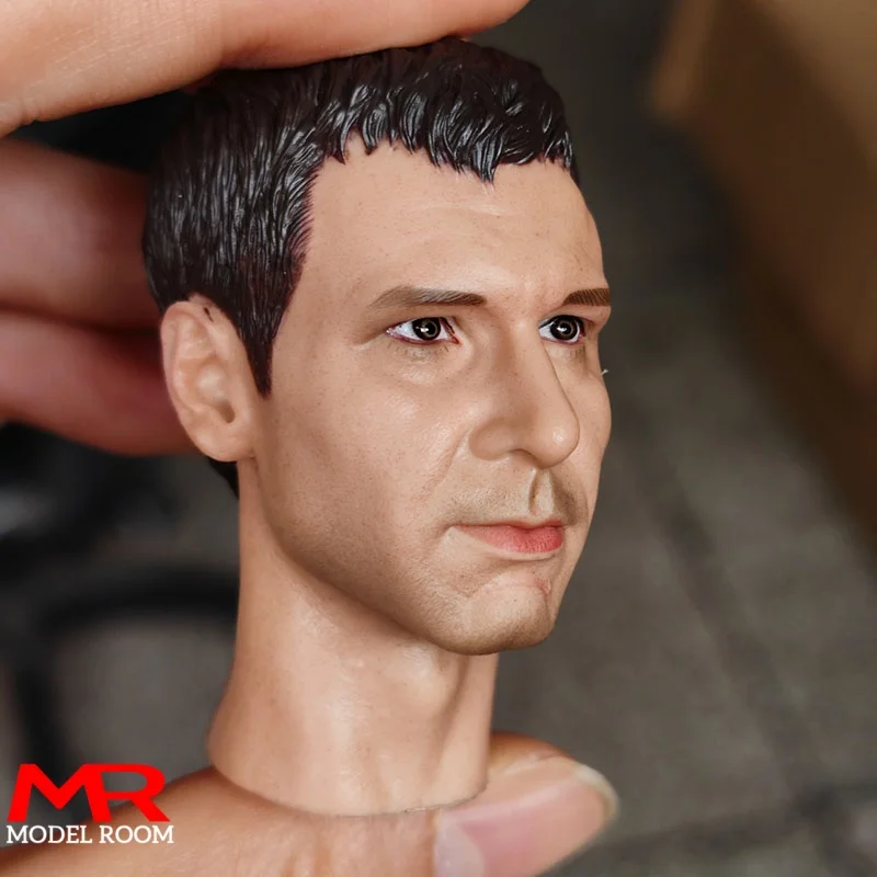 Maßstab 1/6 Killer Harrison Ford Kopfskulptur PVC Kopfschnitzmodell Passend für 12-Zoll-männliche Soldat-Actionfigur-Körperpuppen