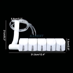 Dental pojedyncze siedzenie rękojeść 5 uchwyt zawór strzykawka wiszące pudełko uchwyt skaler stomatologia krzesło jednostka części zamiennych