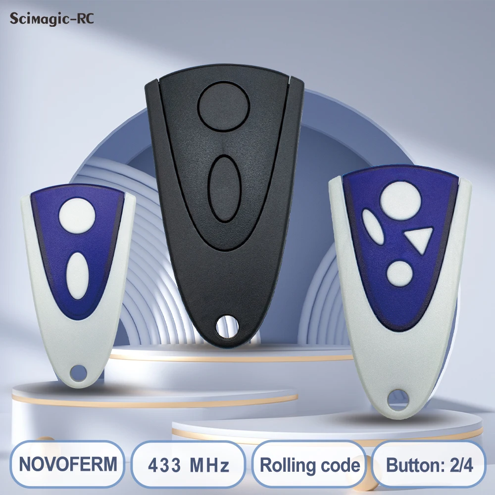 

For NOVOFERM NOVOTRON 502 MAX43-2 504 MAX43-4 512 MIX 43-2 522 524 MTR43-2 MCHS43-2 MNHS433 Garage Door Remote Control 433.92MHz