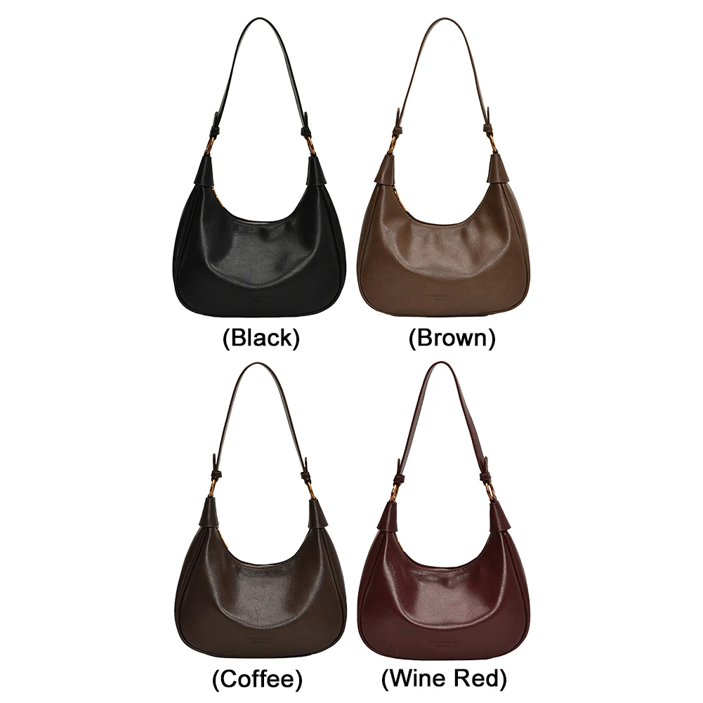 

Женская сумка через плечо с регулируемым ремешком, сумка-хобо из искусственной кожи с застежкой-молнией, сумка через плечо, рабочая дорожная сумка