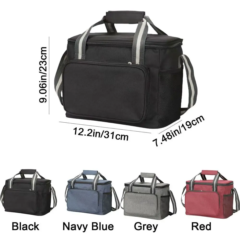 Portable 15L Thermal Lunch Bag Handheld Thickened Insulated Cooler Bag Waterproof Large Capacity Cooler Lunch Box Travel