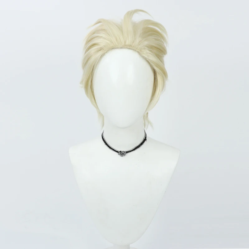 Perruque de Cosplay Anime Identity V ermite, accessoires de fête de carnaval d'halloween, cheveux synthétiques en Fiber résistante à la chaleur + bonnet de perruque