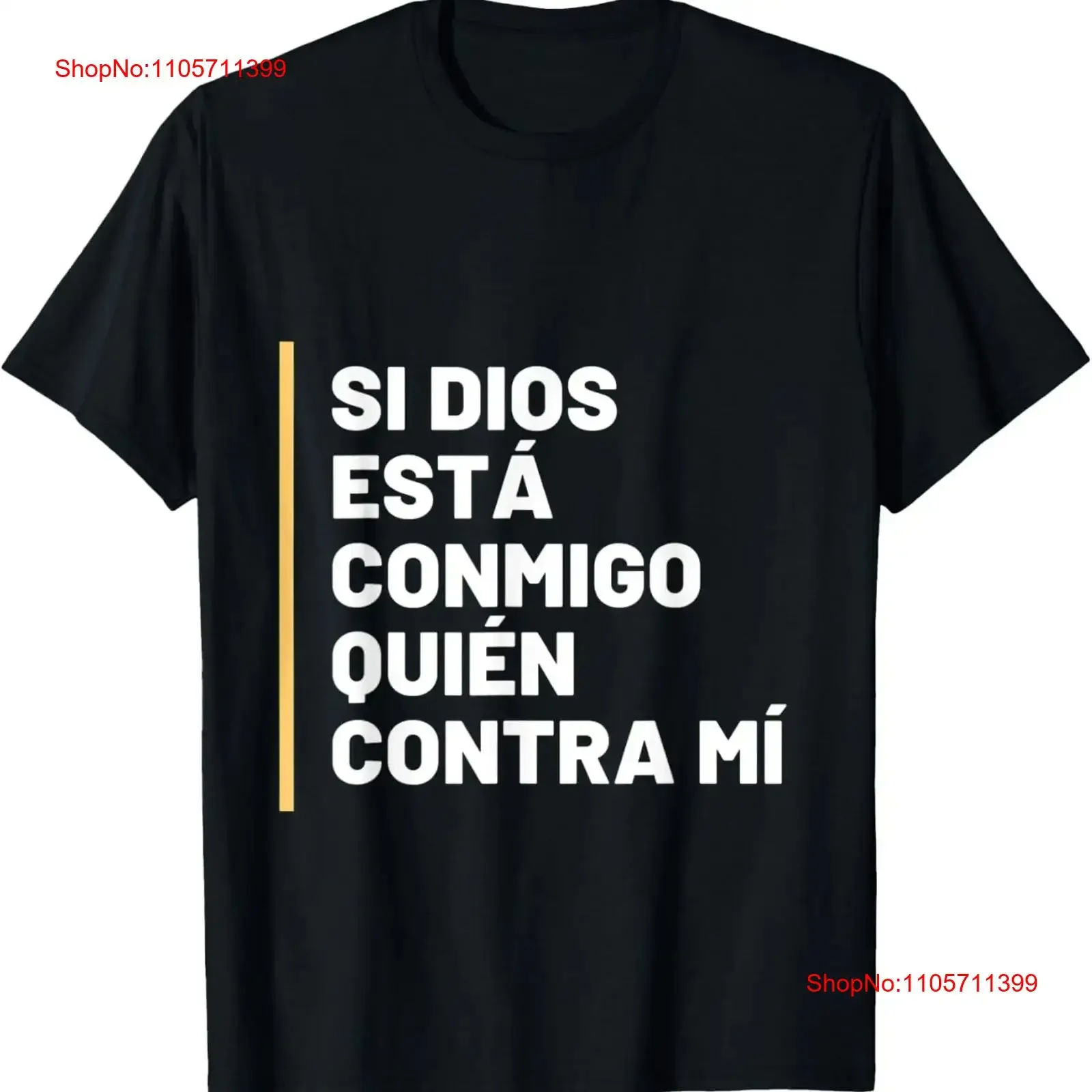 camisetas cristianas Quien contra mi T Shirt Christian long or short sleeves vintage Washed streetwear Breathable Versatile