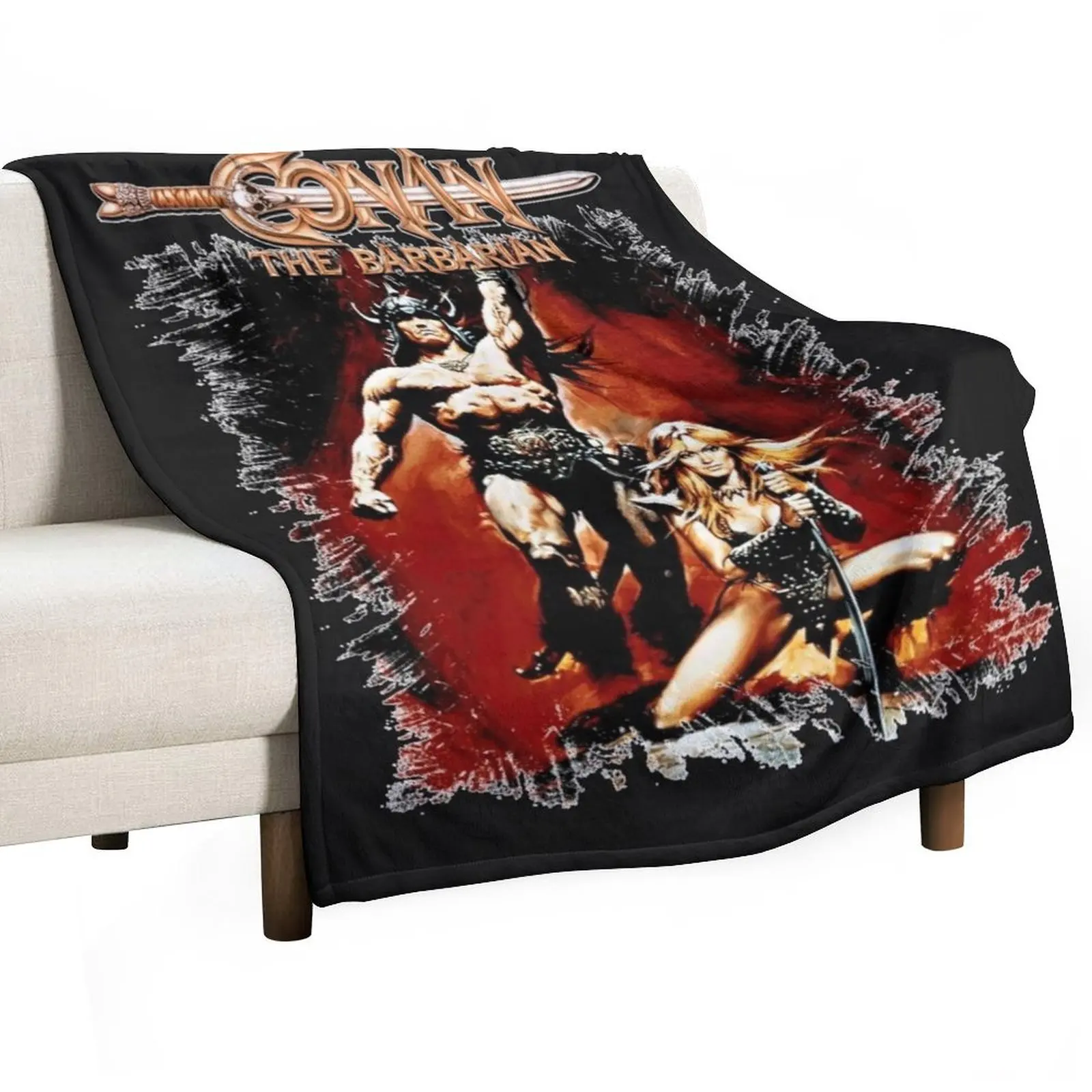 

Conan He Barbarian Essential Funny Throw Blanket for winter Beautifuls Sofa Quilt Shaggy Blankets