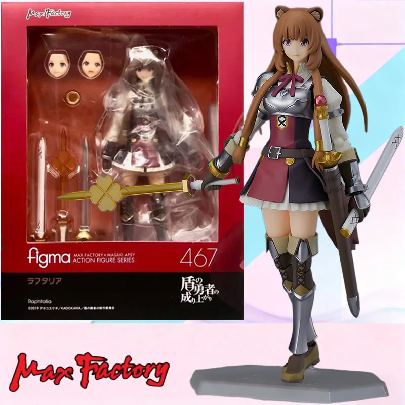 

MAX Factory Original FIGMA The Record of the Shield Hero Raphtalia Action Figure Model Gift for Kid Foam Box Packaging In Stock