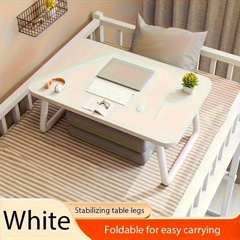 Multifunctional Folding Desk for Bed and Sofa, Portable Lap Study and Laptop Table with Stabilizing Legs, Versatile Workstation