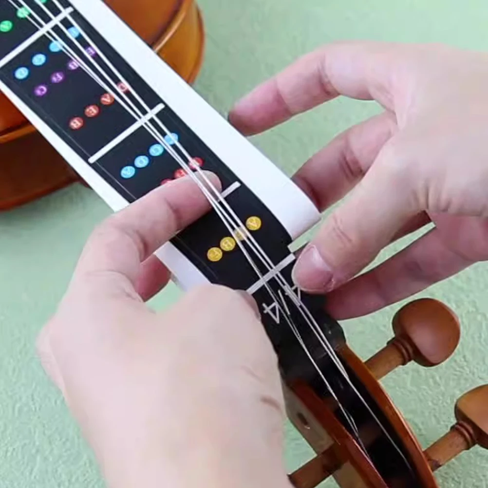 

Violin Fretboard with Clear Markings Intonation Decals Finger Guide Labels Violin Fiddle Finger Sticker Beginner Accessories