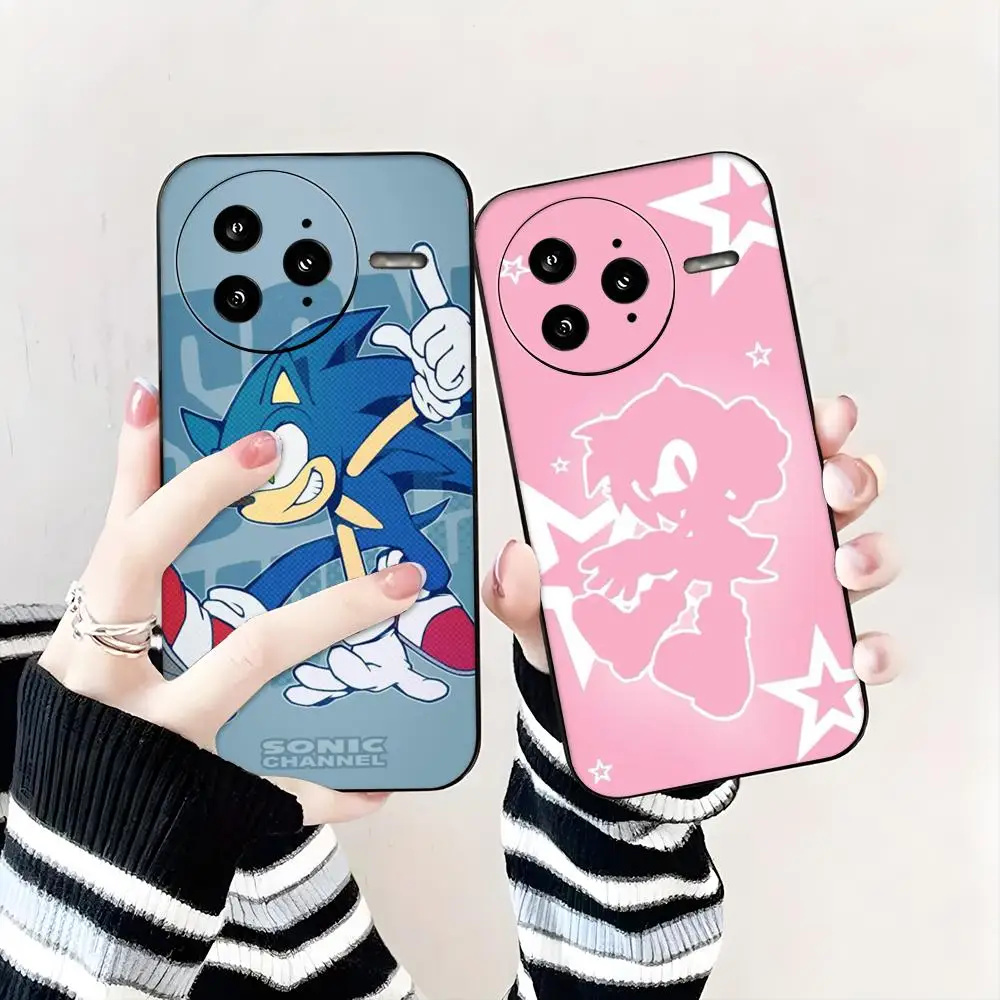 S-SonicES Cartoon H-HedgehogES   Phone Case For Xiaomi POCO M7 M6 M5 X7 X6 X5 F7 F6 F5 Soft Black Pro 5G Phone Cover view 2