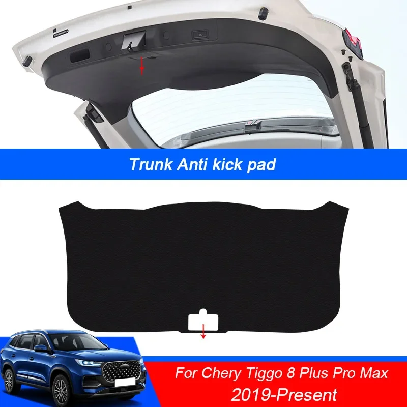 

Car PU Leather Mat Anti-kick Cushion Trunk Weather Dustproof Protection Tailgate StickerFor Chery Tiggo 8 Plus Pro Max 2019-2025