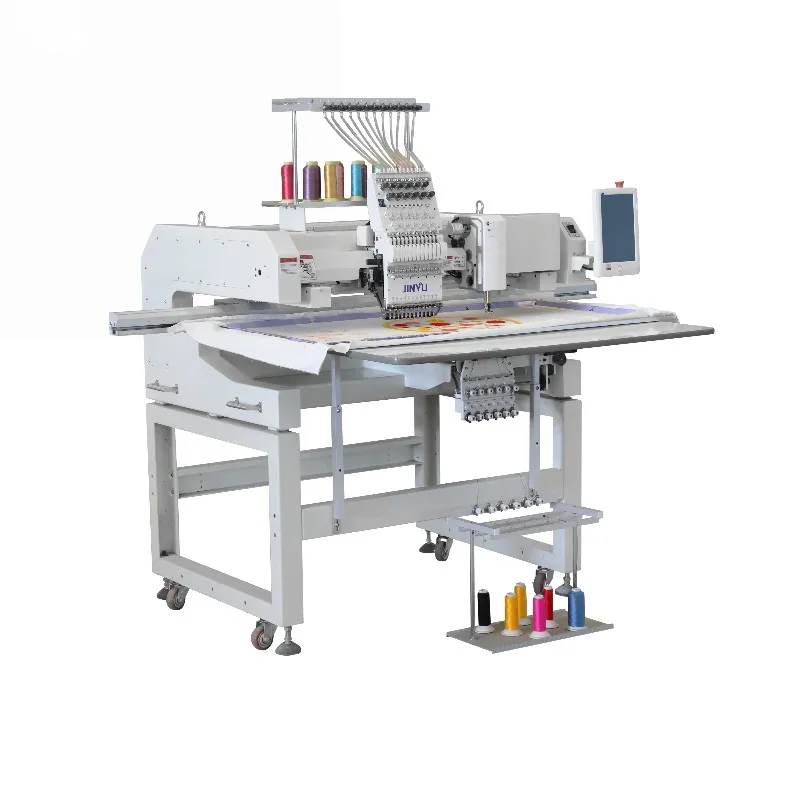 JCM 1201+1 tajima single head embroidery machine automatic embroidery machine chenille chain stitch embroidery machine for sale