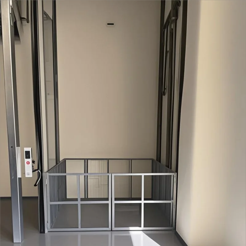 LEO HYDRAUL 2m Electric Warehouse Cargo Lift 2-10Ton Steel Hydraulic Goods Lift with Motor for Restaurants