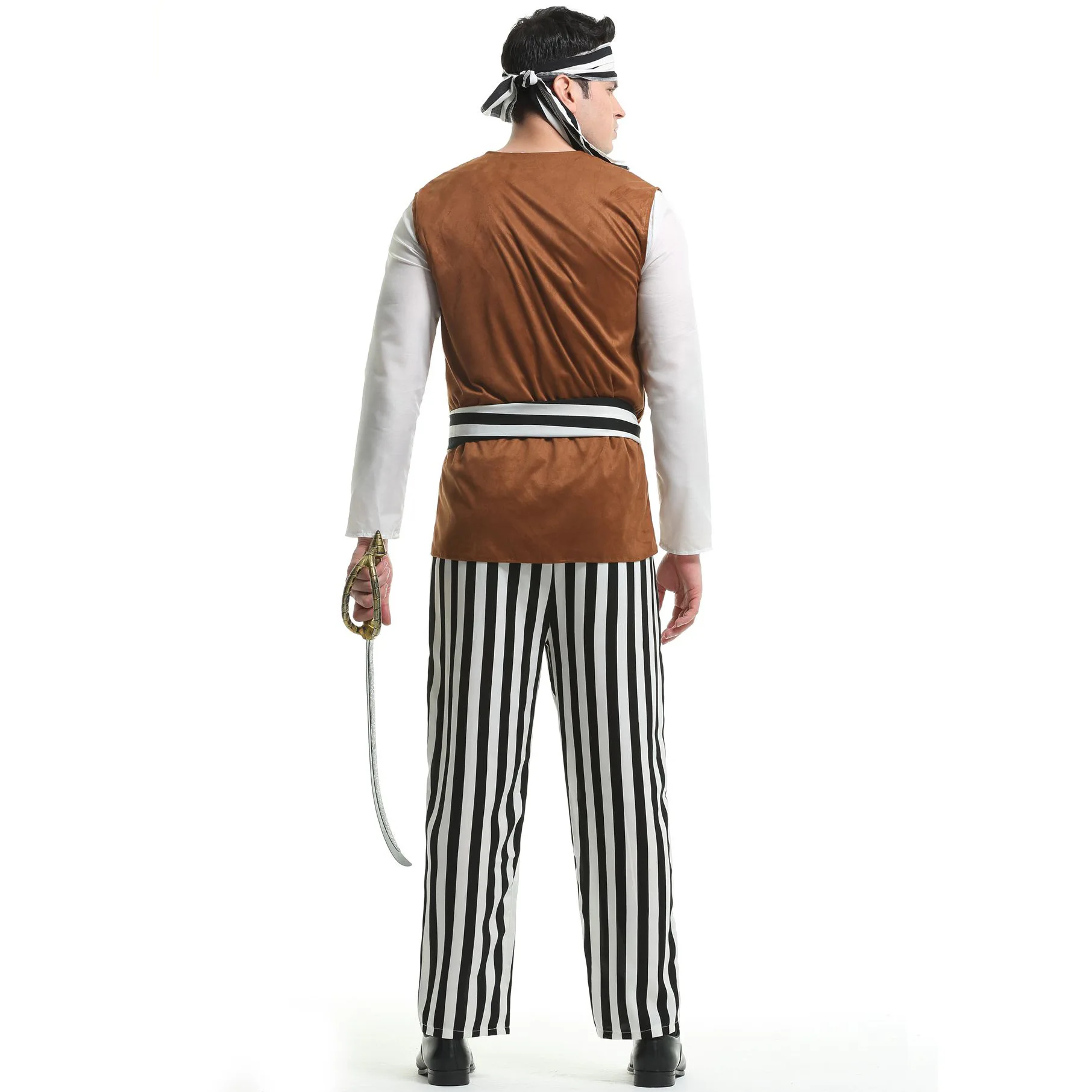 Costumes de pirate d'Halloween pour hommes et femmes, cosplay de la mer, fête d'Halloween, vente en gros