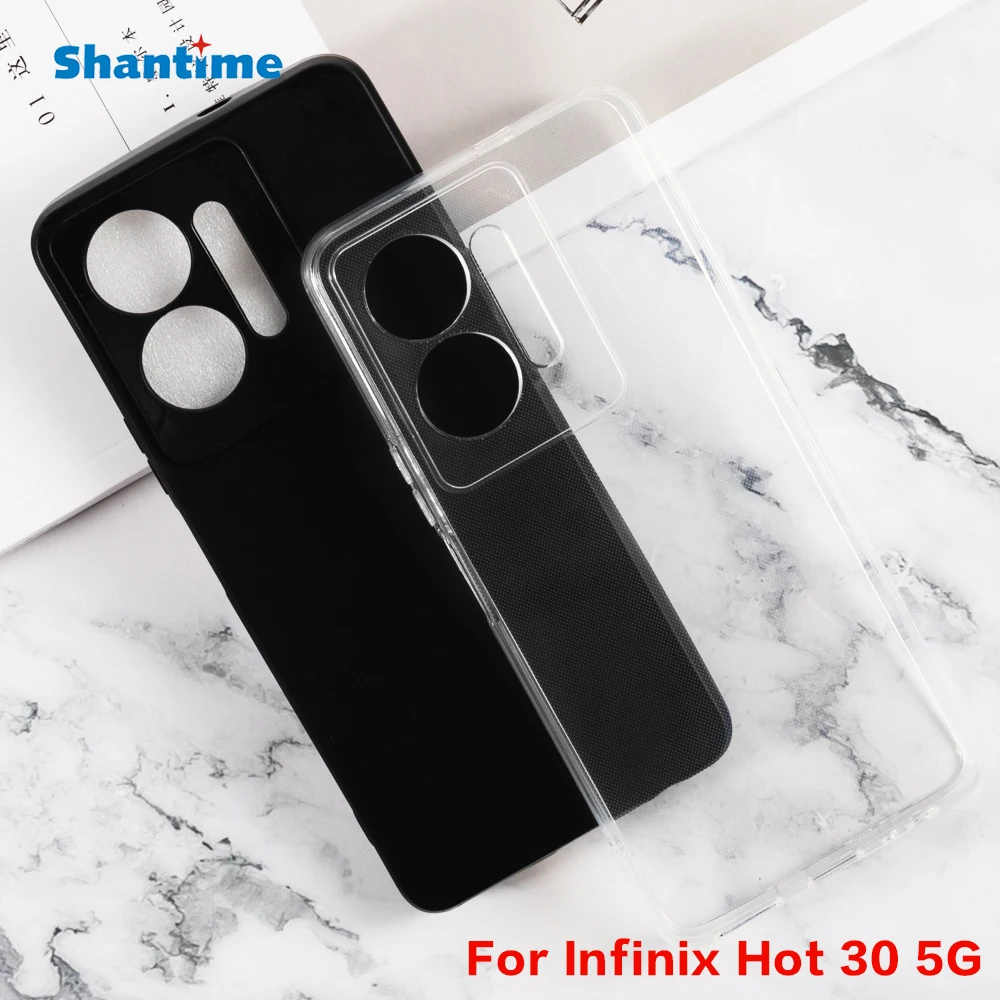 ل انفينيكس الساخن 30 5G جل بودنغ سيليكون الهاتف واقية عودة شل TPU القضية #1