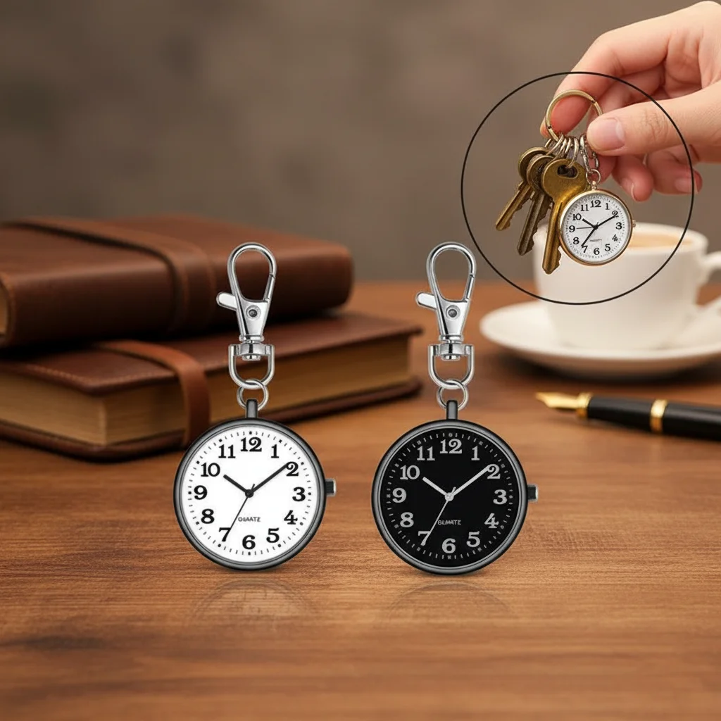 

Мини-ретро-брелок для часов, портативные карманные часы для студентов и медсестер, 1 шт.