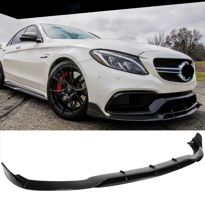 

BS Style Carbon Fiber Front Bumper Lip For W205 C63 AMG C-Class