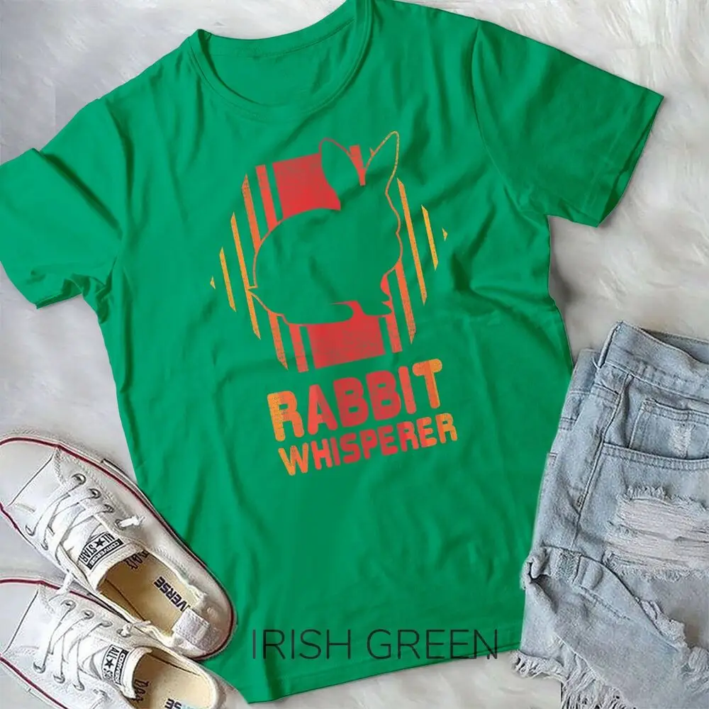 Rabbit Whisperer Retro 80s EDM Techno Rave Gift Unisex T-shirt