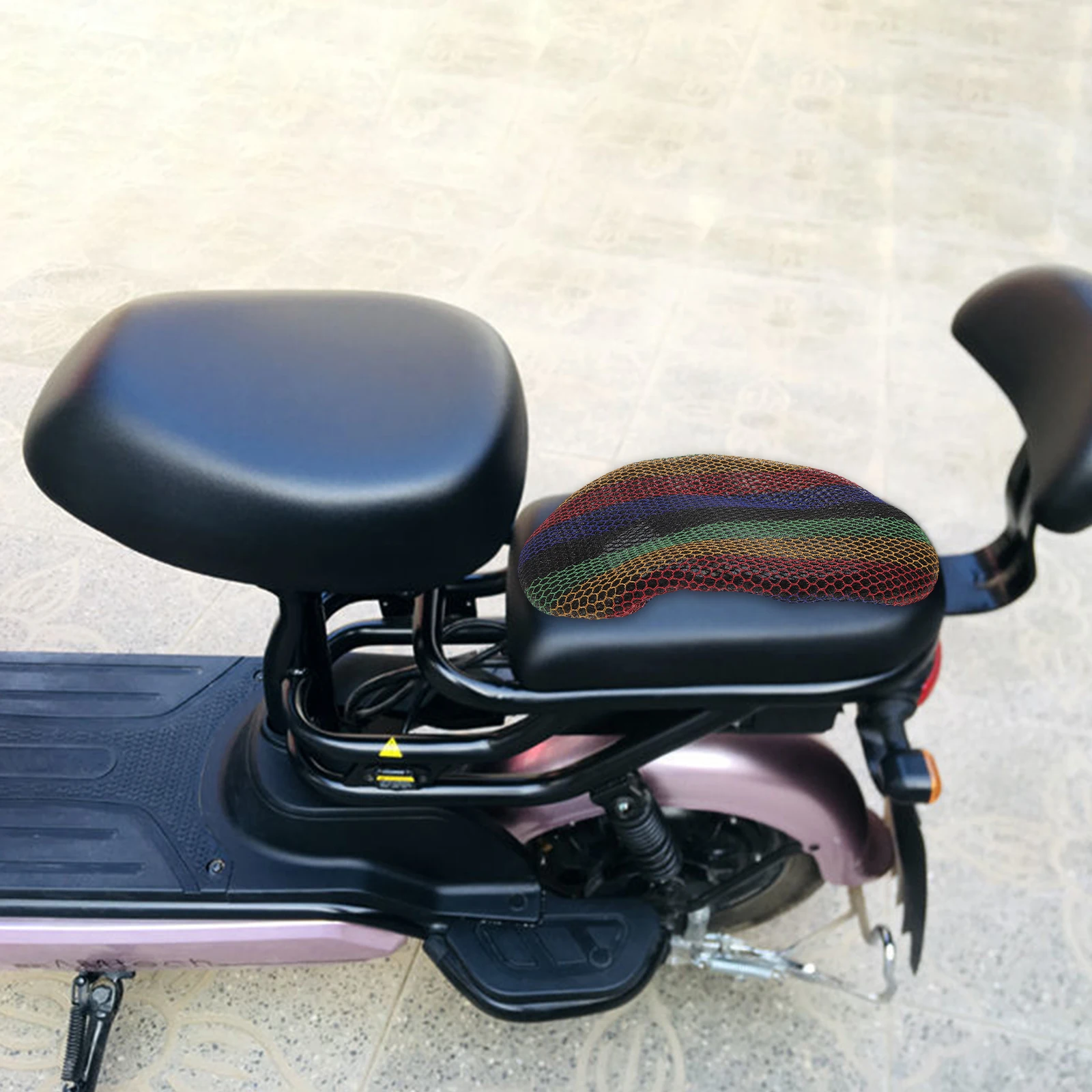 

Universal Electric Bike Saddle Cover Breathable Elastic Seat Cushion Detachable Anti-Slip Thickened Comfortable Cycling Seat