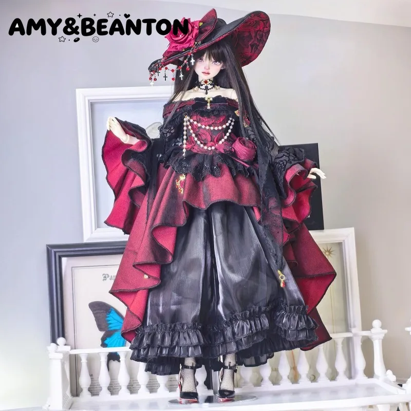 tenue-de-poupee-de-style-gothique-japonais-pour-bjd-1-4-convient-aux-corps-normaux-1-4-et-grands-1-4-robe-de-poupee-en-dentelle-foncee-ornee-de-roses-accessoires-de-costume