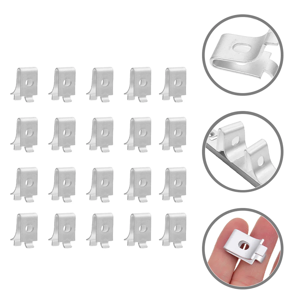 20 Pcs Shelf Support Clip Heavy Duty Shelving Glass Adjustable Bracket Clips Aluminum Alloy for Wood Shelves Metal Brackets