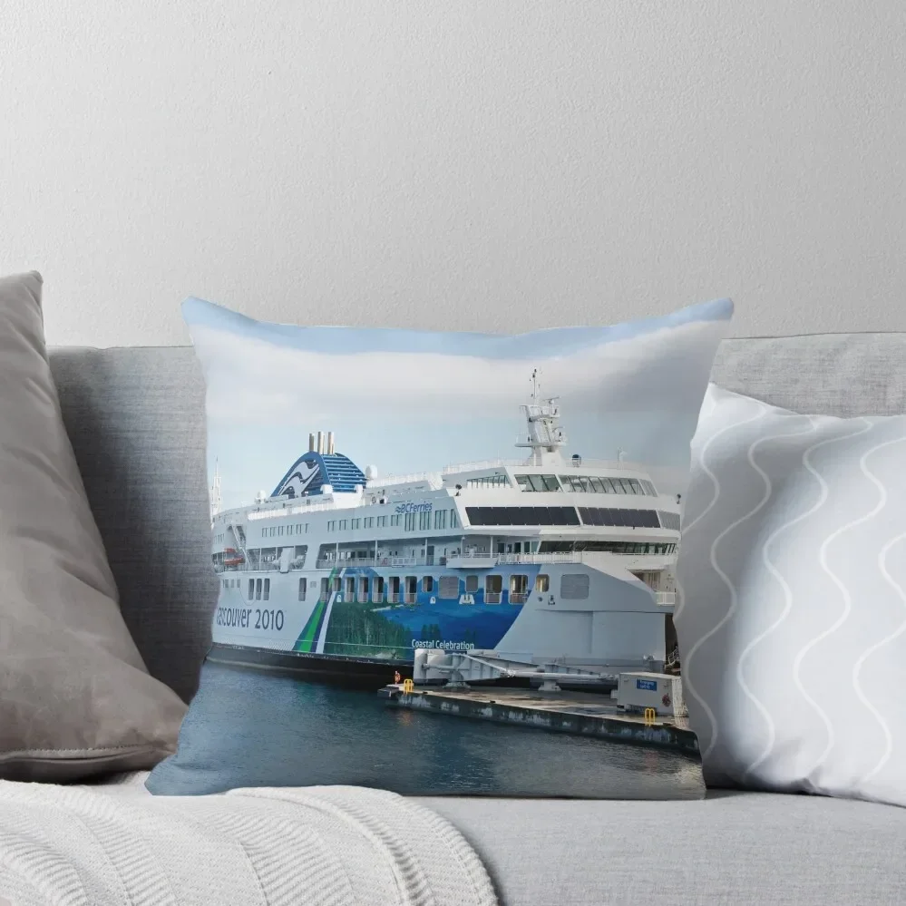 BC Ferries Victoria BC Throw Pillow Luxury Cushion Cover Cusions Cover pillow