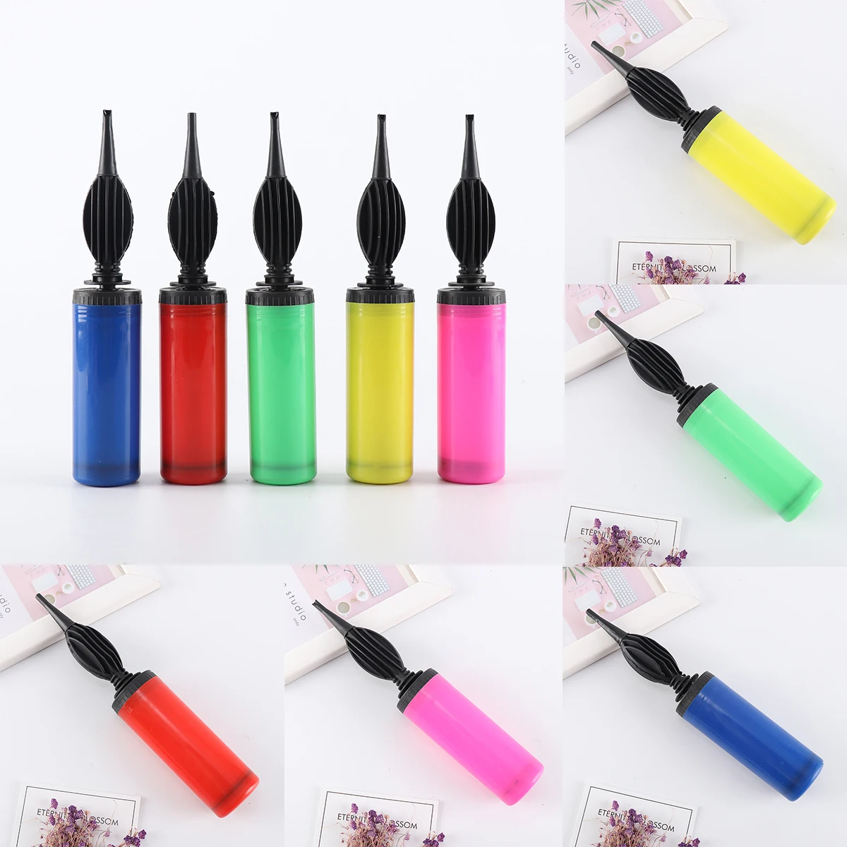 High Quality Balloon Pump Air Inflator Hand Push Portable Useful Balloon Accessories for Wedding Birthday Party Decor Supplies