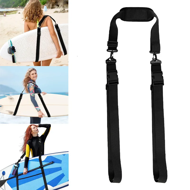 

Nylon Adjustable SUP Paddle Board Shoulder Strap Comfortable Surfboard Sturdy Strap Carrying Belt Ideal Transport Accessories