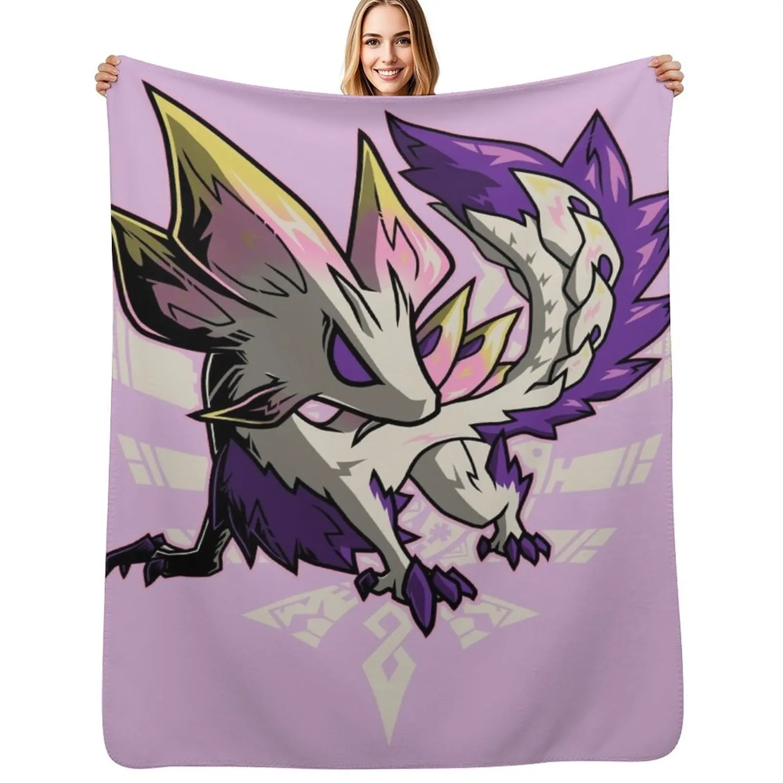 

Mizutsune Monster Hunter Throw Blanket Warm Flannel Blanket for Couch Chair Bedroom