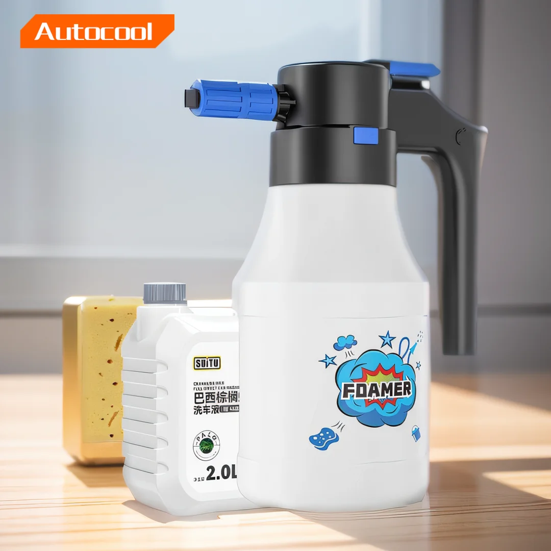 

Electric Foam Sprayer For Car Wash USB 2600mAh Lithium Battery Foam Lance Endurance Car Wash Towel Foam WashFoam Generator 1.5L