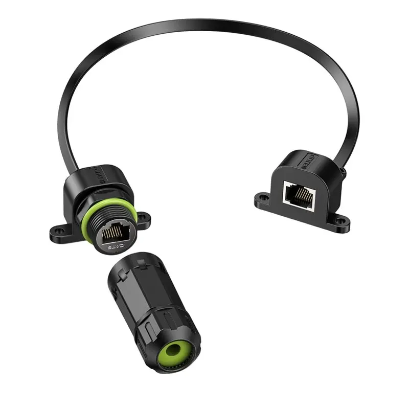 B03B-Ultra-Thin Flexible Window Ethernet Cable Poe 1000Mbps Drill-Free For SPX Outdoor Windows Pass Through Network Connections