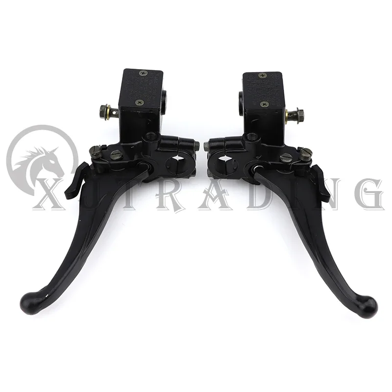 22mm Left /Right Front Master Cylinder Handlebar Hydraulic Brake Lever With Parking Brake For 150-250cc GY6 ATV Quad Bike Parts