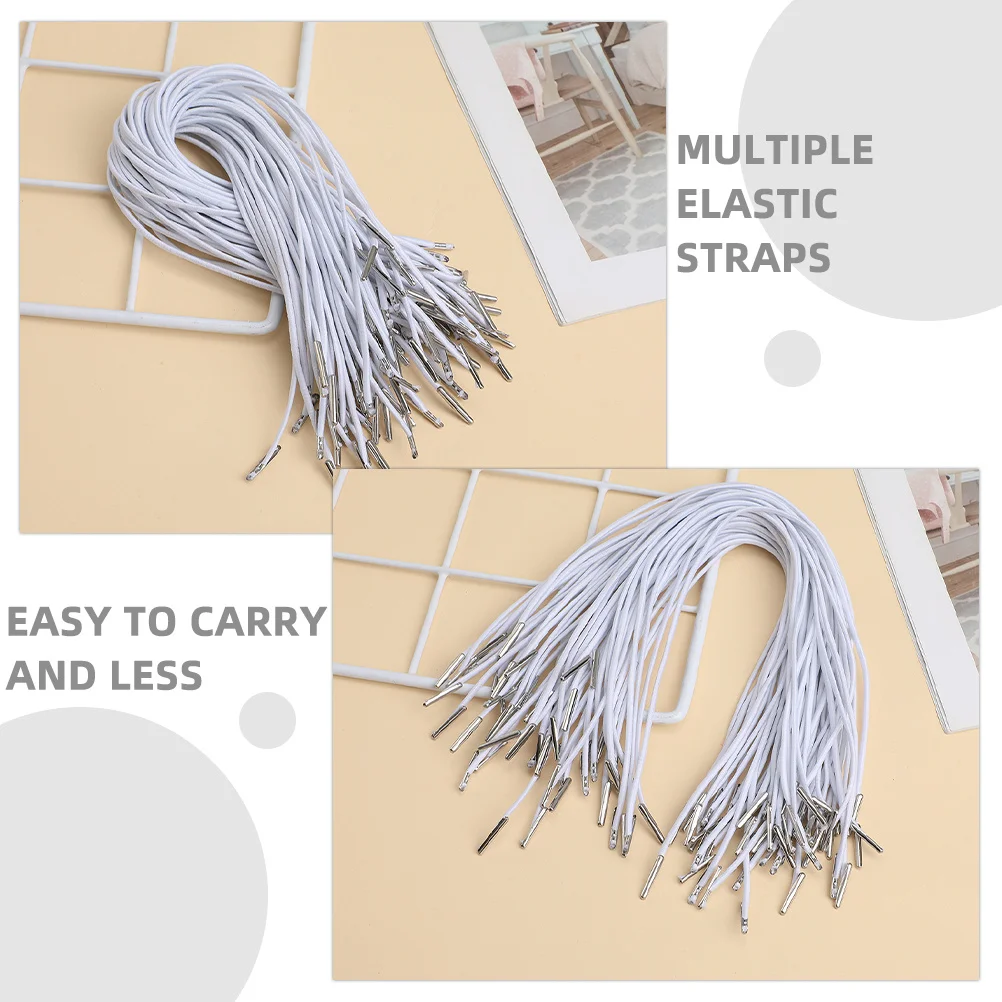 200 قطعة حزام الحبل اليدوية حبل مرن الشائكة المعدنية ينتهي لقناع Diy بها بنفسك الحرفية قبعة حفلات تجليد الكتب مجلد الحبل ملحق #5