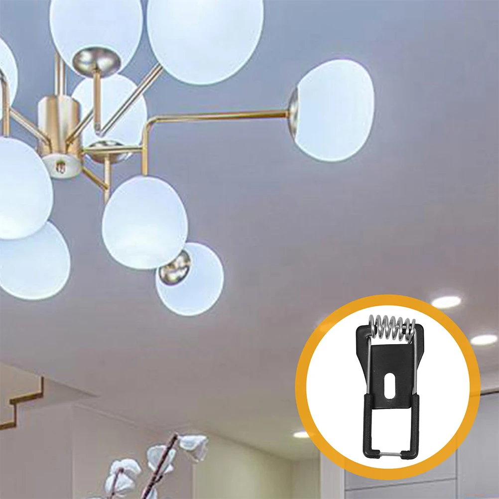 

10pcs Black Spring Clips Recessed Lighting Durable LED Downlight Mounting Accessories Ceiling Lamp Bracket Wall