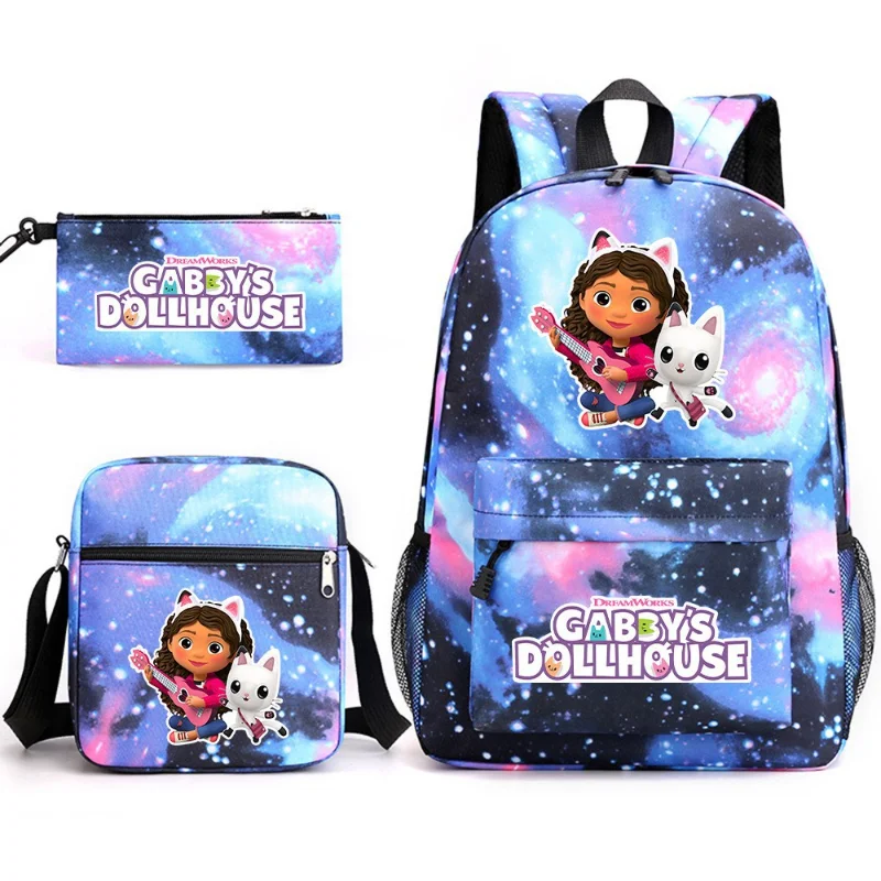

Gabby's Dollhouse Backpack for Girl Boy Student Teenager Rucksack Women Casual School Bags Travel Rabbit Ears Mochila Xmas Gift