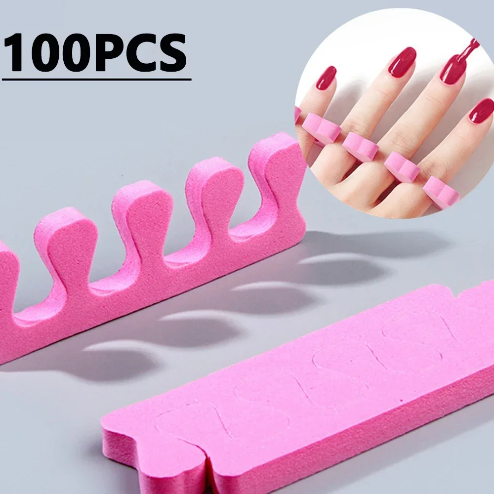 Soft Nail Sponge Toe Finger Separator Easy To Use Nail Art Practice Manicure Pedicure Divider Holder Finger Separator Nail Tools