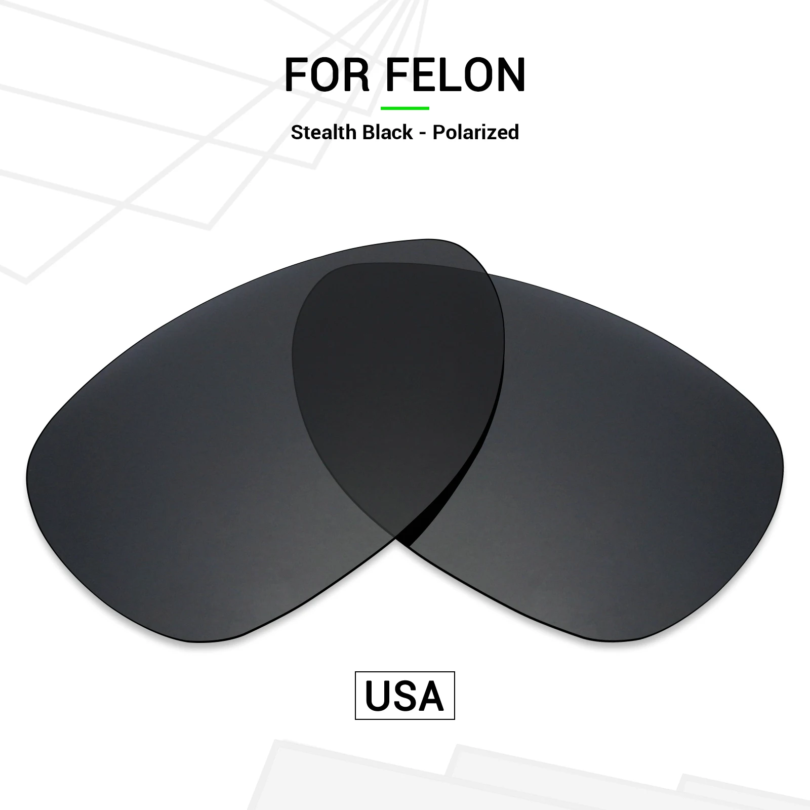 SNARK POLARIZED Replacement Lenses for Oakley Felon 58mm Sunglasses - Multiple Options