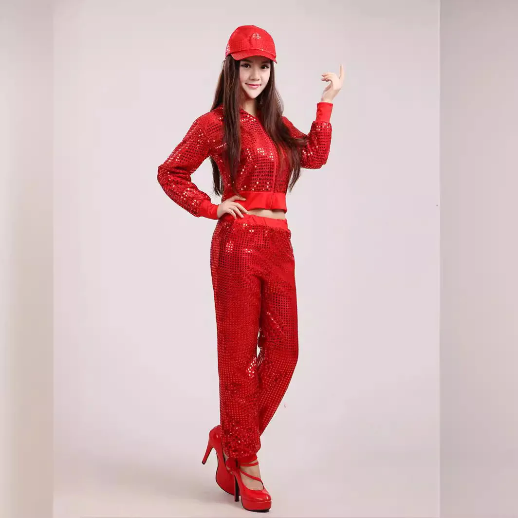 Costume Female Adult Jazz Dance Costume Modern Dance Hip-hop Sequin Dance Costume