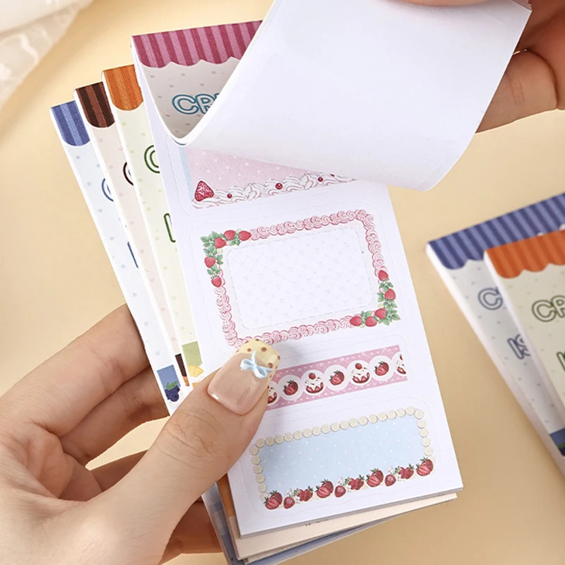 Mr.Paper 15Pcs Die Cut Sticker Book Cute Dessert Frame Labels, DIY Journal Scrapbook Supplies for Diary Greeting Card Envelopes - view 2