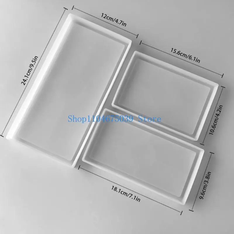 

5ASD Прямоугольные ювелирные украшения формы силиконового материала для подножки для литья смолы