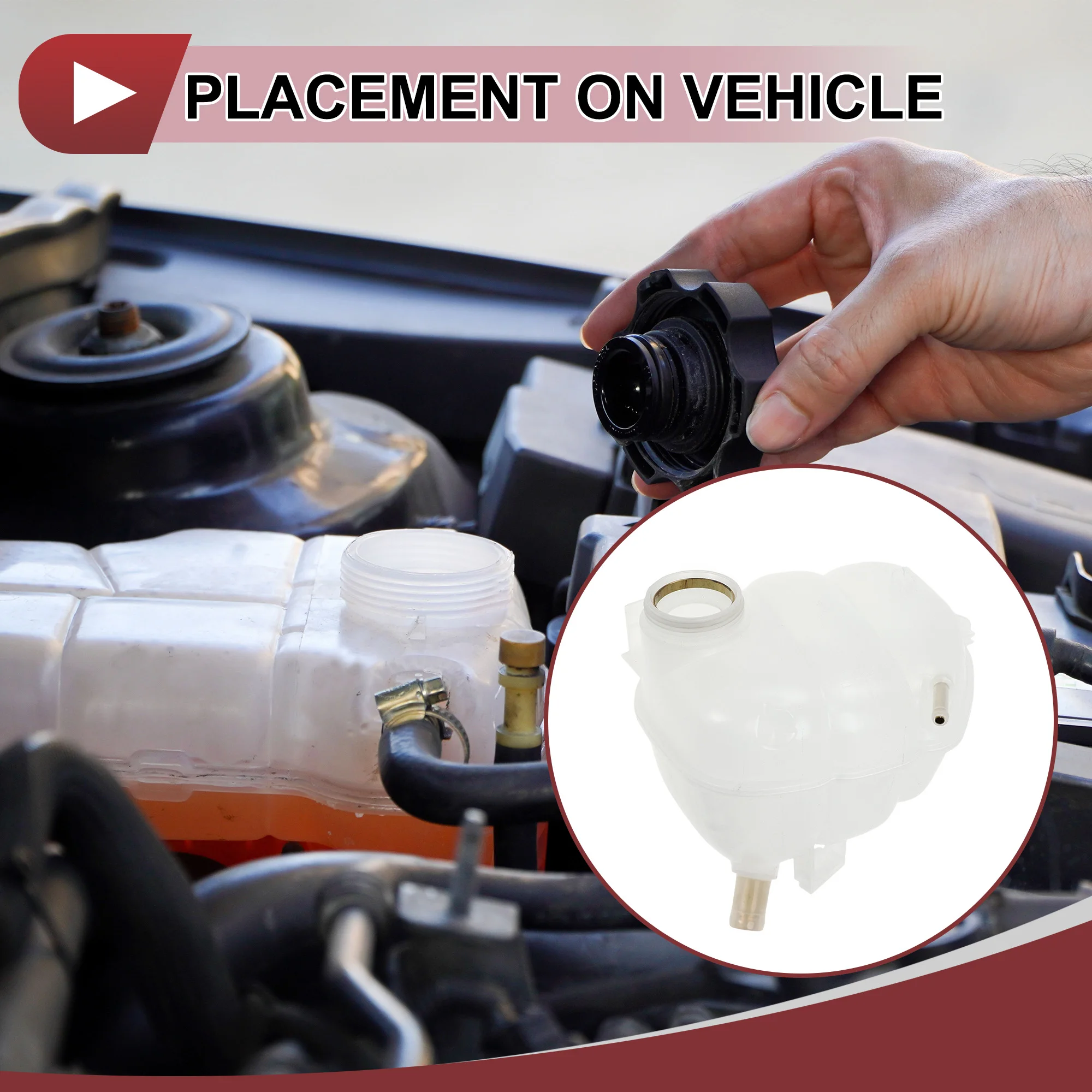 خزان توسيع المياه لخزان مبرد المحرك UXCELL لفوكسهول لأوبل فيكترا 1995-2008 رقم زجاجة المبرد. 1304207