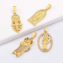 DIY Religious Jewelry Supplies Grim Reaper Charms Pendant Handmade Necklace Earrings Cubic Zirconia Women Jewelry Making
