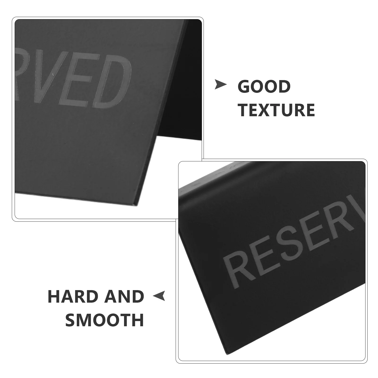 

2pcs Stainless Steel Reserved Table Signs Design For Wedding Party Banquet Event Table Setting Card