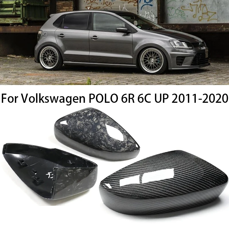 Do Volkswagen POLO 6R 6C UP 2011 2012 2013-2020 Bez światła Samochodowe lusterko wsteczne Pokrywa Pokrywa Części zamienne akcesoria