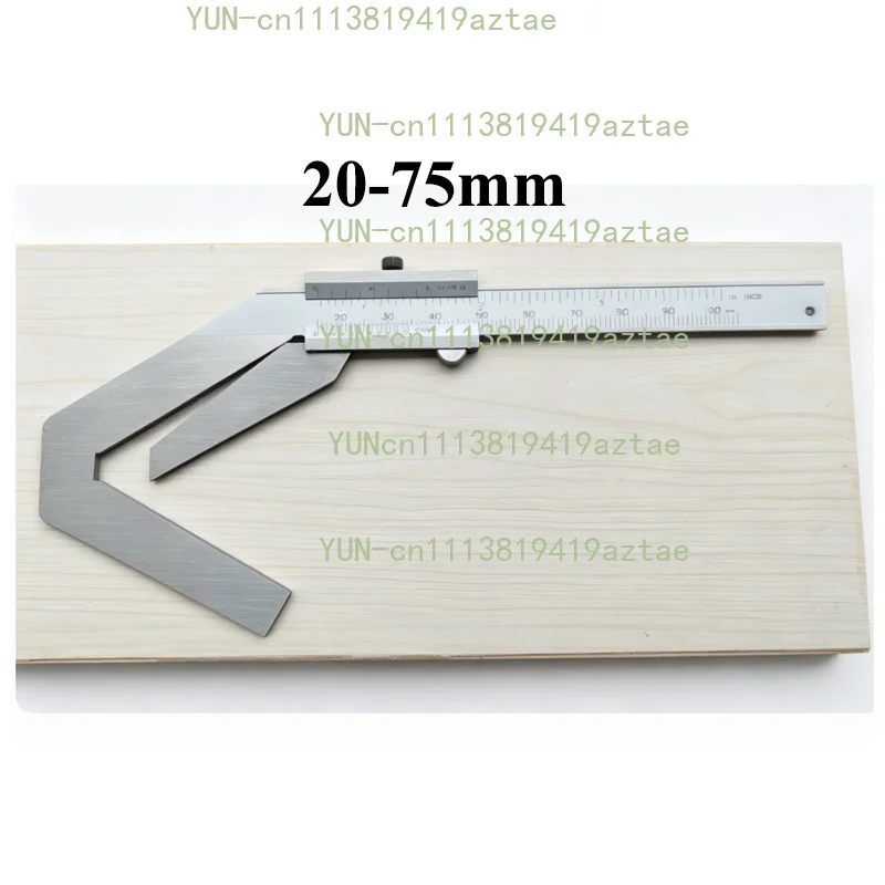 20-75MM  Vernier Caliper, for 3-Point-Measurements, 3 Odd Vernier Calipers for Milling Cutter Diameter