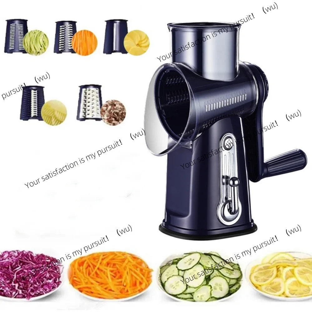 ZOCI-5 in 1 Hand Crank Multifunctional Rotary Cheese Grater Kitchen Vegetable Shredder