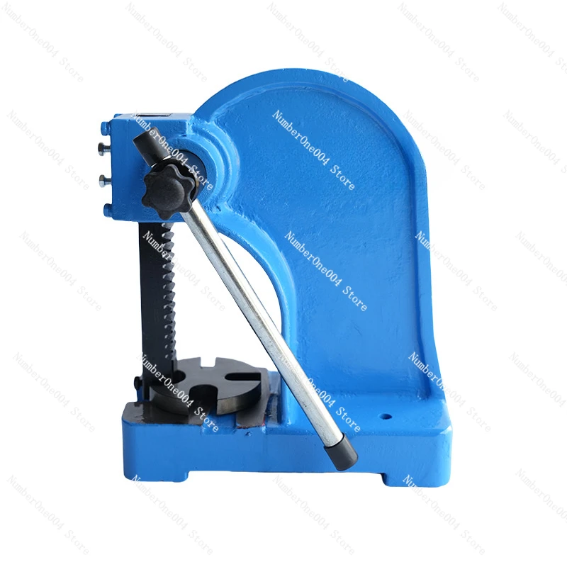 

1 Ton Manual Leverage Mountable Bearings Cast Iron For Riveting Squeezing Embedded Small Press