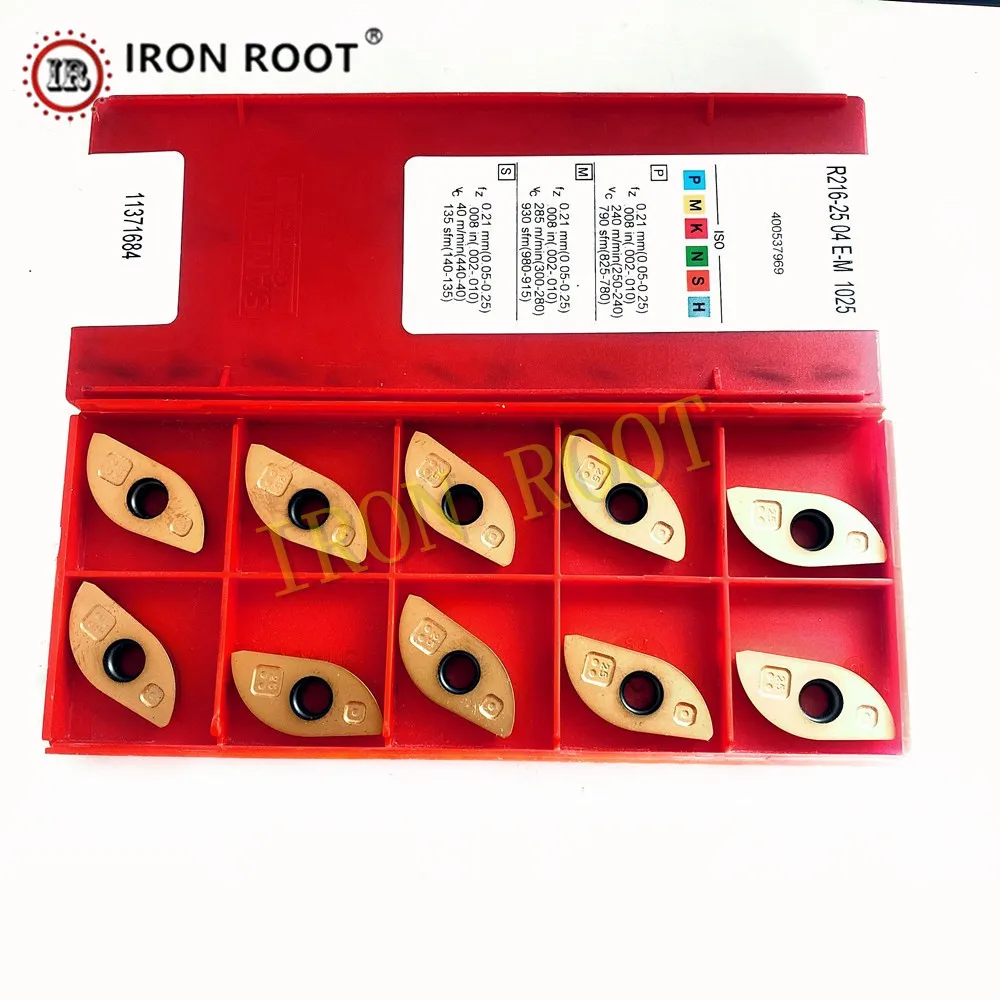 IRON ROOT R216-2504E-M 1025 CNC Milling Machining Carbide Milling Insert For Steel Stainless Steel